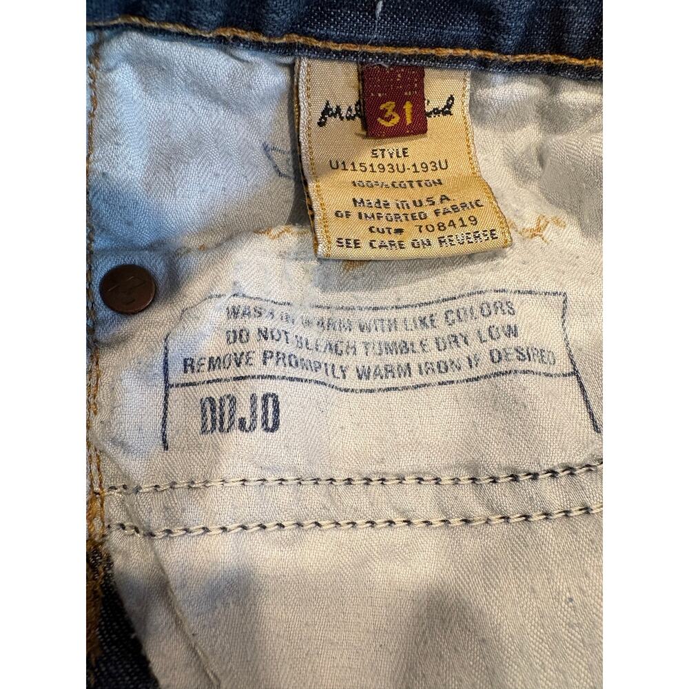 7 For All Mankind Dojo Jeans Womens Size 31 Blue Wide Flare Leg 100% Cotton Boho - Picture 5 of 9